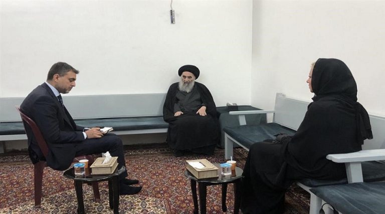 احدث فيديو لسماحة اية الله السيد السيستاني