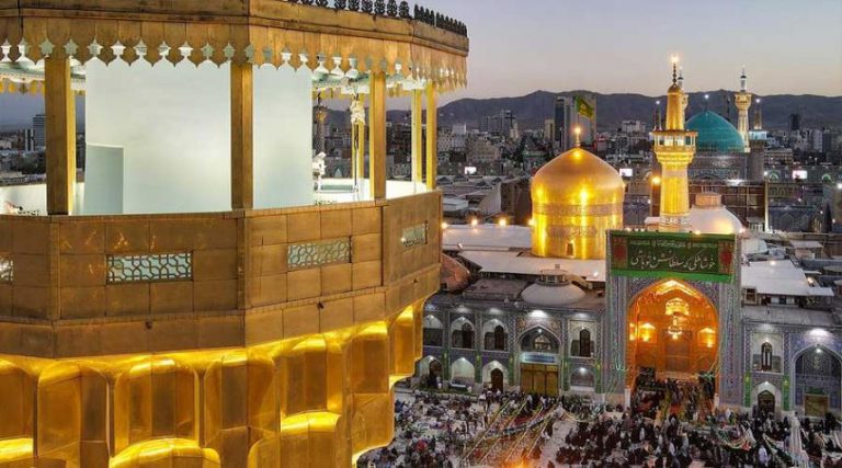 صور جوية مميزة للعتبة الرضوية الشريفة