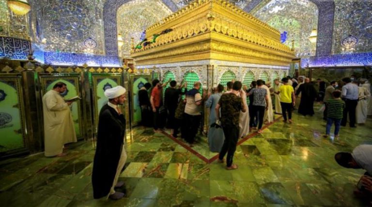 العتبة العلوية تحتفل بزواج النورين الإمام علي والسيدة فاطمة الزهراء (عليهما السلام)