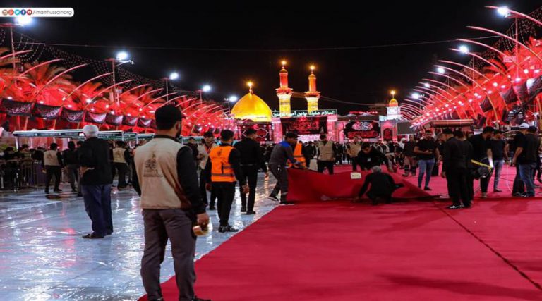 استعدادات في بين الحرمين لاستقبال عزاء ركضة طويريج