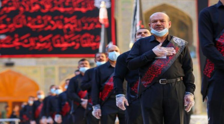 إحياء مراسم العشر الأول من شهر محرم الحرام بمرقد أمير المؤمنين (عليه السلام)