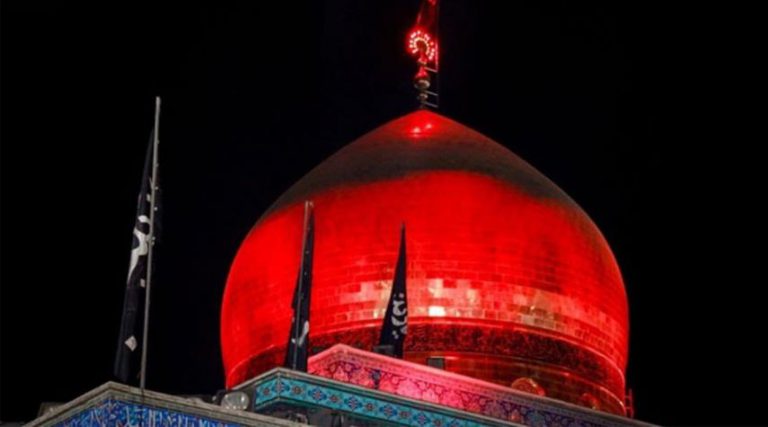 مراسيم العزاء بذكرى أربعينية الإمام الحسين في مرقد السيدة زينب (ع)
