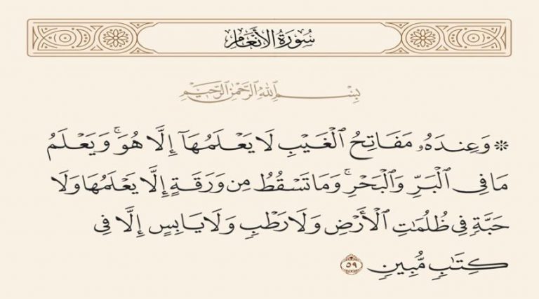 تأملات قرآنية.. "وعنده مفاتح الغيب لا يعلمها إلا هو..."