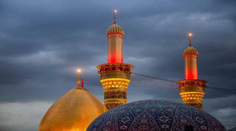 العتبة العباسية تنشر الحداد إحياء لذكرى رحيل سيدة الوفاء