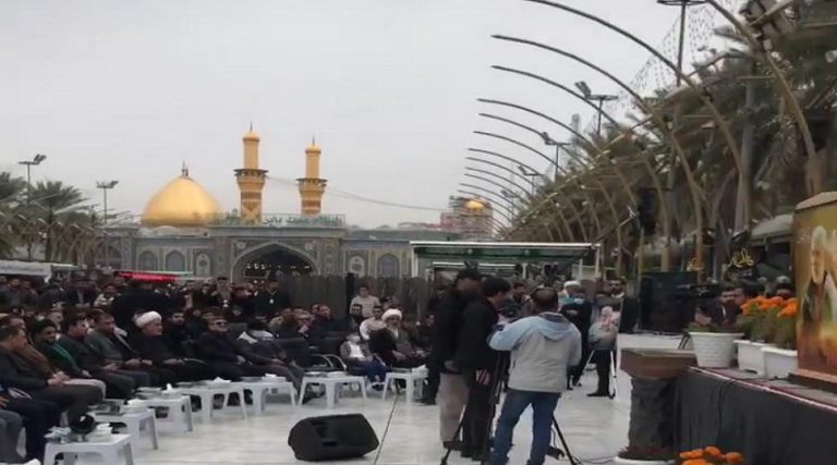 اقامة مراسم احياء ذكرى استشهاد قادة النصر فيما بين الحرمين بكربلاء المقدسة