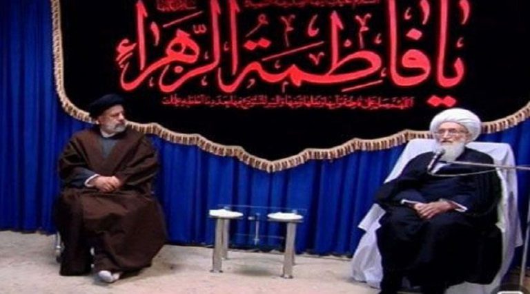 الرئيس رئيسي يلتقي المرجع نوري همداني في قم المقدسة