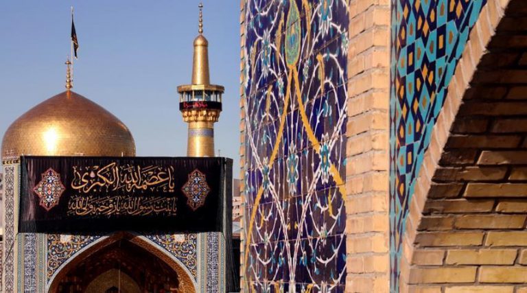 العتبة الرضوية تتشح بالسواد في ذكرى شهادة فاطمة الزهراء (س)