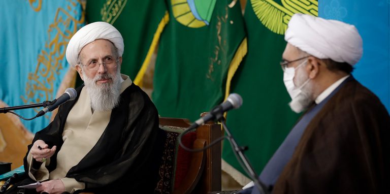 متولي العتبة الرضوية يعزي بوفاة متولي عتبة السيد عبد العظيم الحسني الشيخ محمدي الريشهري