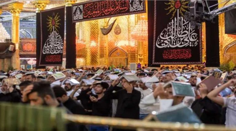 تحت رفيف أجنحة الملائكة: جموع المؤمنين تحيي ليلة القدر في الروضة العباسية