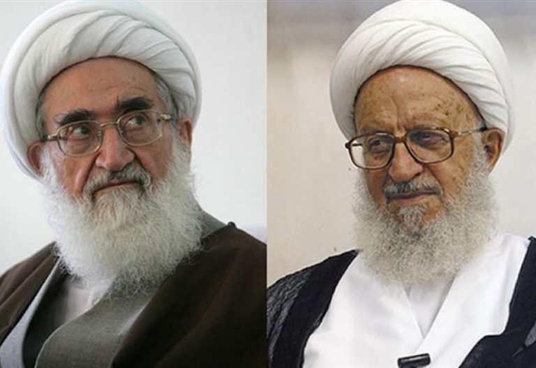 آية الله مكارم الشيرازي ونوري الهمداني يعزيان بمناسبة استشهاد آية الله سليماني