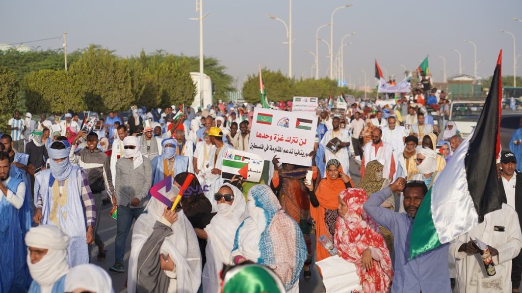 مسيرة حاشدة بموريتانيا تنديدا بتدمير مستشفيات غزة