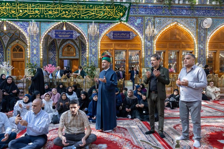 وفد من الجرحى الفلسطينين يتشرف بزيارة العتبة العباسية