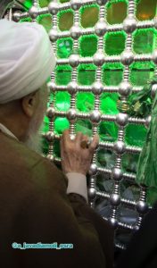 حضور آية الله العظمى الشيخ جوادي آملي في حرم
