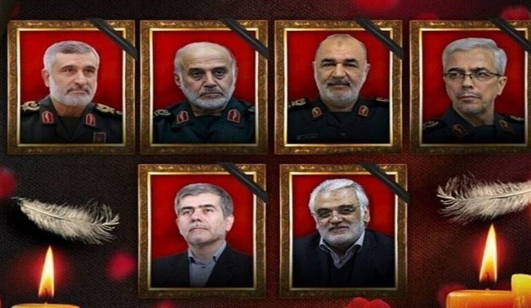 ايران ستشيع جثامين القادة الشهداء يوم السبت في طهران