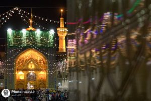 الحرم الرضوي الشريف عشية ولادة الإمام الهادي (ع)