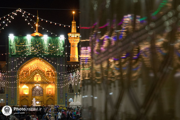 الحرم الرضوي الشريف عشية ولادة الإمام الهادي (ع)