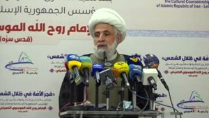 الشيخ نعيم قاسم في ذكرى رحيل الإمام الخميني (قده): نعيش الأمل بانتصار الحقّ على الباطل