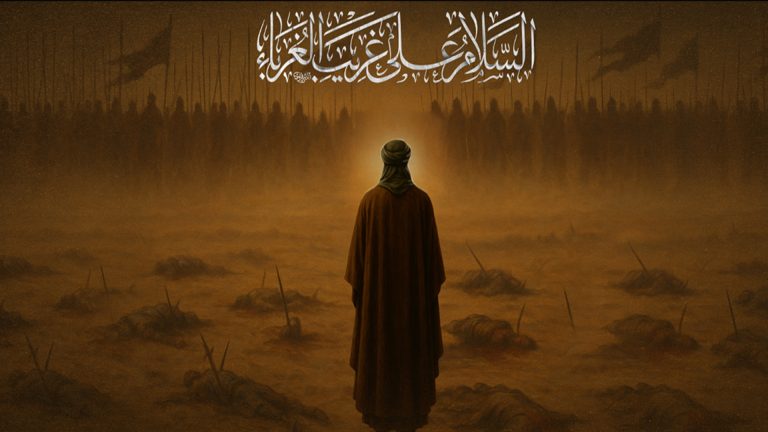 القياس الجديد للخلفية السلام على غريب