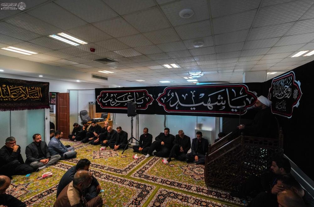 العتبة العلوية تُقيم مجلس عزاء بمناسبة شهادة الإمام زين العابدين (ع)