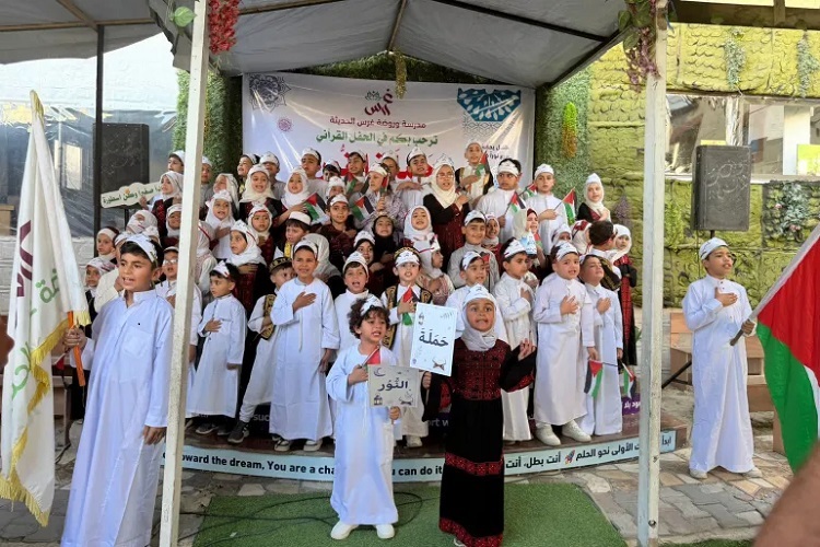 65 طفلاً غزياً يُسمّعون أجزاء من القرآن + صور