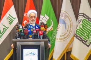 في مؤتمر "نداء الأقصى" بكربلاء.. آية الله الأعرافی یؤکد استمرار دعم إیران لفلسطين ویدعو لمواجهة التطبيع وقطع العلاقات مع اسرائيل