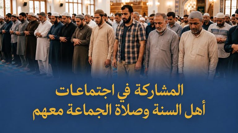 المشاركة في اجتماعات أهل السنة وصلاة الجماعة معهم