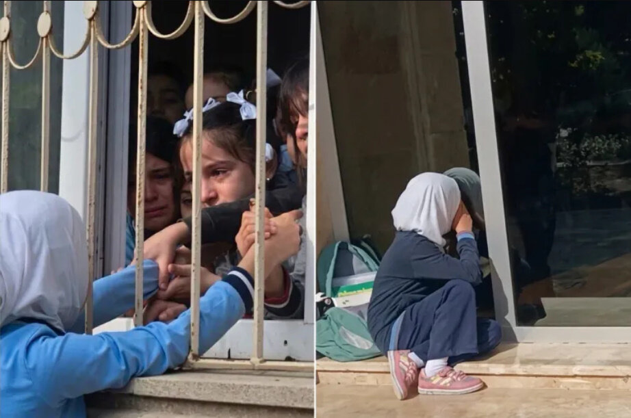 "اخلعي الحجاب أو غادري".. مشاهد مؤثرة لمعلمات وطالبات مُنعن من دخول المدارس بأذربيجان