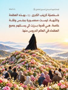 شخصيّة كزينب الكبرى (عليها السلام)، بهذه العظمة والأبّهة، ليست محصورة بجنس وفئة خاصّة..